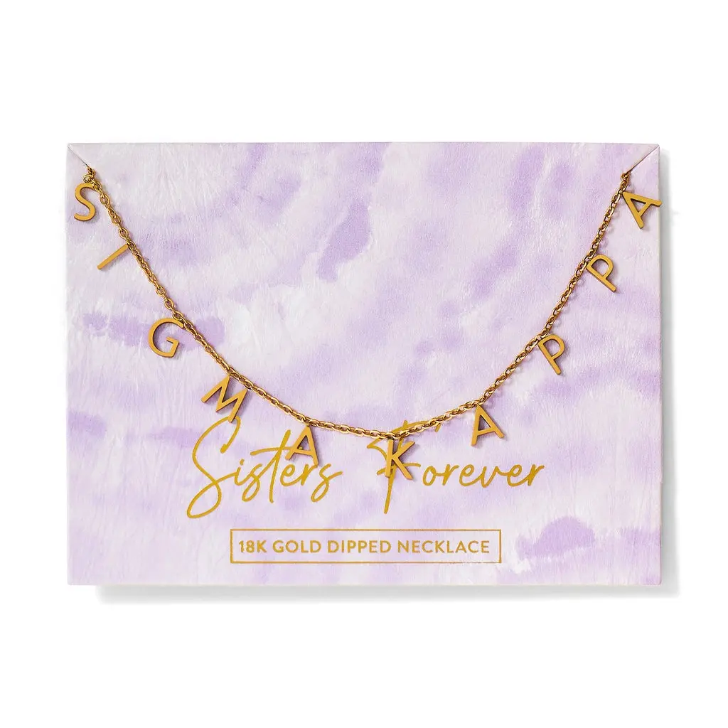 Sigma Kappa Name Necklace 1