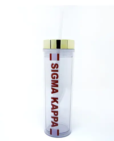 Sigma Kappa Striped Water Bottle 1