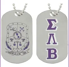Sigma Lambda Beta Double Sided Dogtag 1