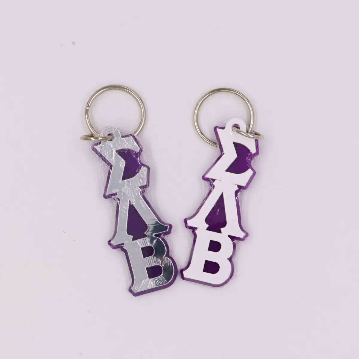 Sigma Lambda Beta Greek Letter Acrylic Keychain 1