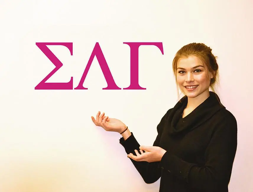 Sigma Lambda Gamma  Jumbo Letter Decals 1