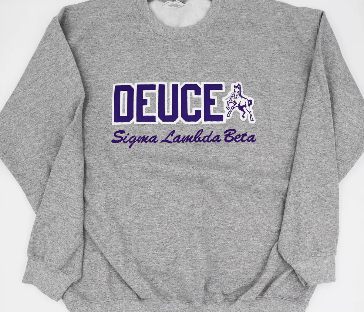 Sigma Lambda Beta Sport Grey Word Crewneck 1