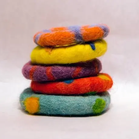 Felted Donut Cat Toy 1