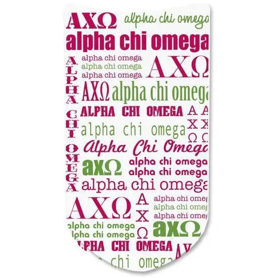 Alpha Chi Omega No-Show Socks 1