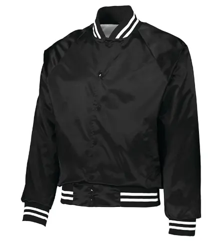 Custom Satin Jacket With White Stripes 1