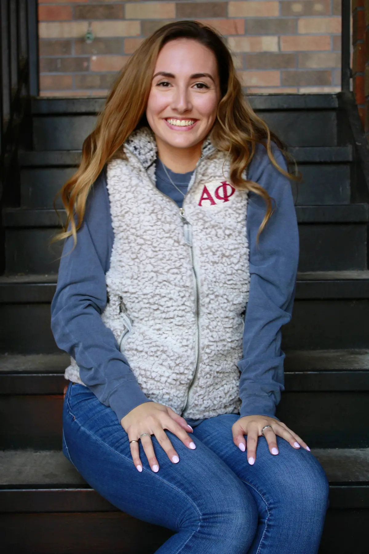 Alpha Phi Sherpa Vest - Discontinued 1