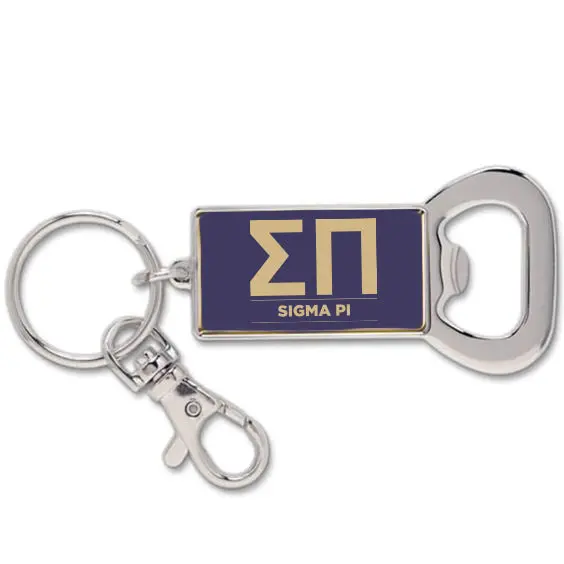 Sigma Nu Keychain With Flat Bottle Opener 1