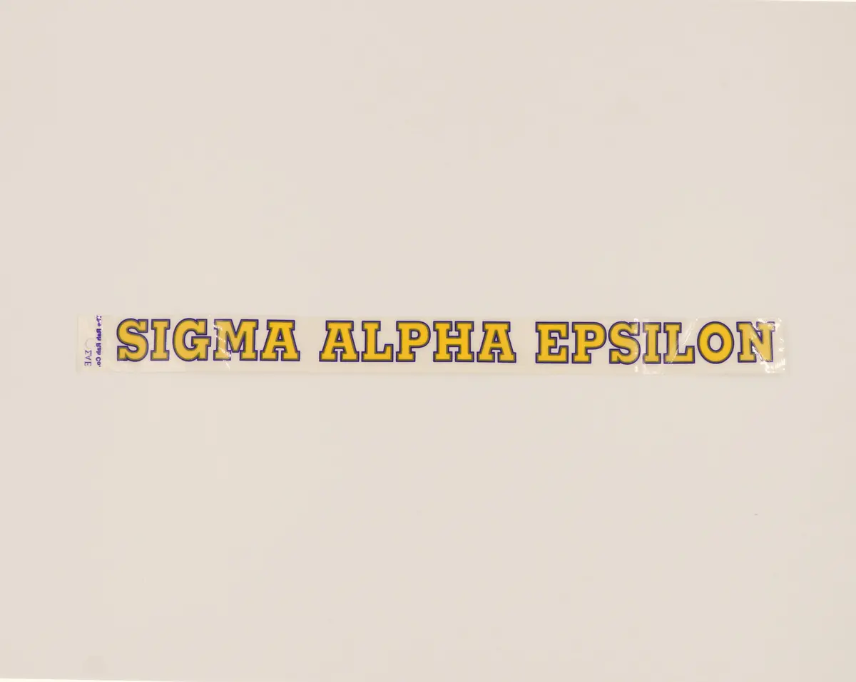 Sigma Alpha Epsilon Horizontal Decal 2
