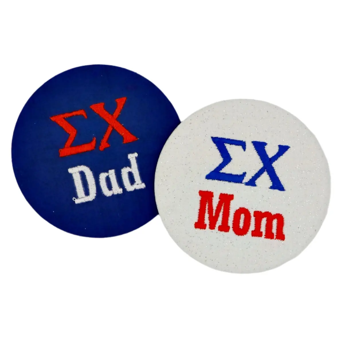 Sigma Chi Mom/Dad Embroidered Button 1