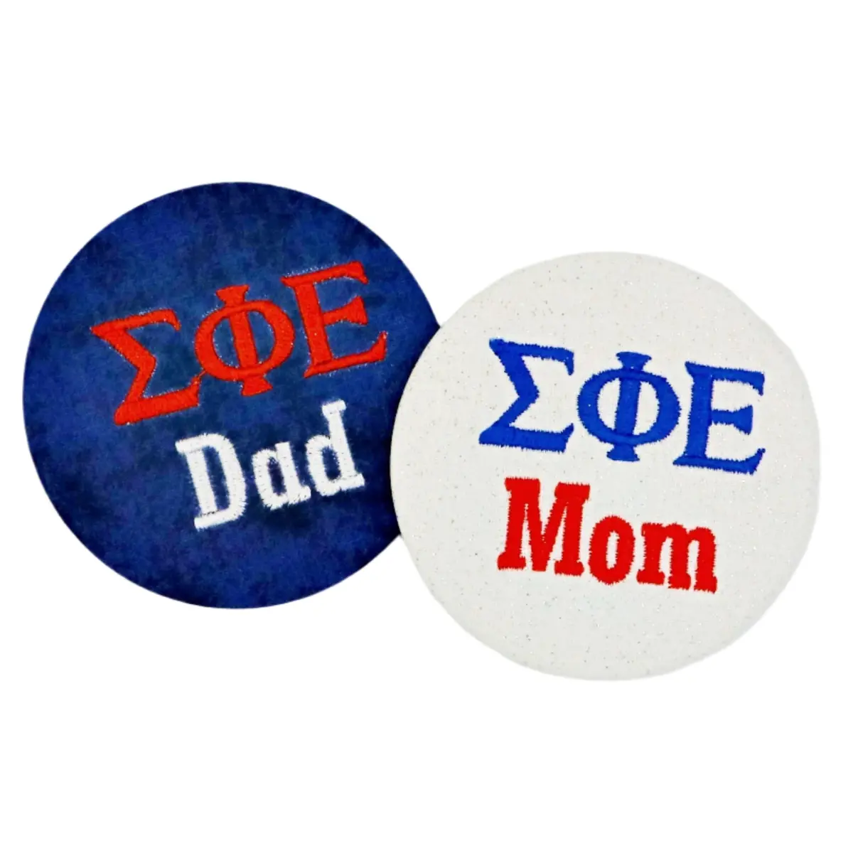 Sigma Phi Epsilon Mom/Dad Embroidered Button 1