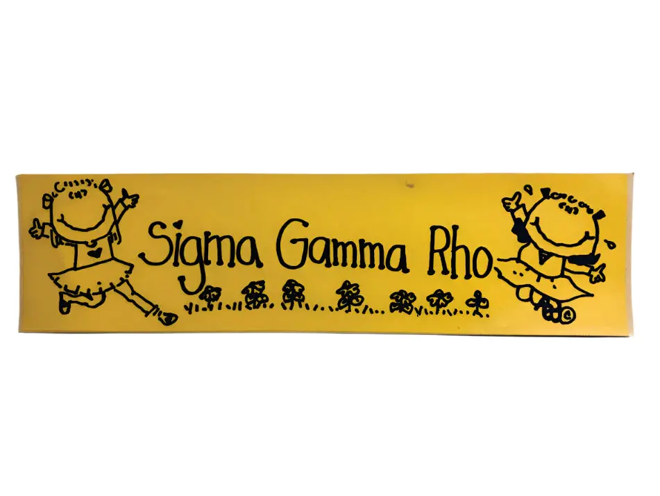 Sigma Gamma Rho Bumper Sticker - Discontinued 1