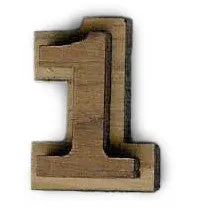 Regular Peel-N-Stick Double Numbers 1