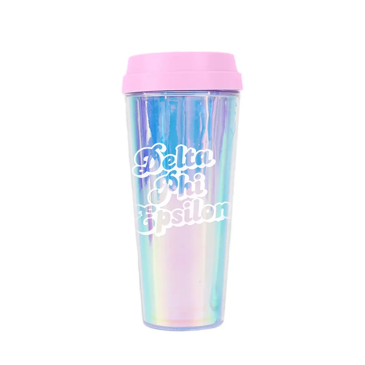 Delta Phi Epsilon Retro Iridescent  Tumbler 1