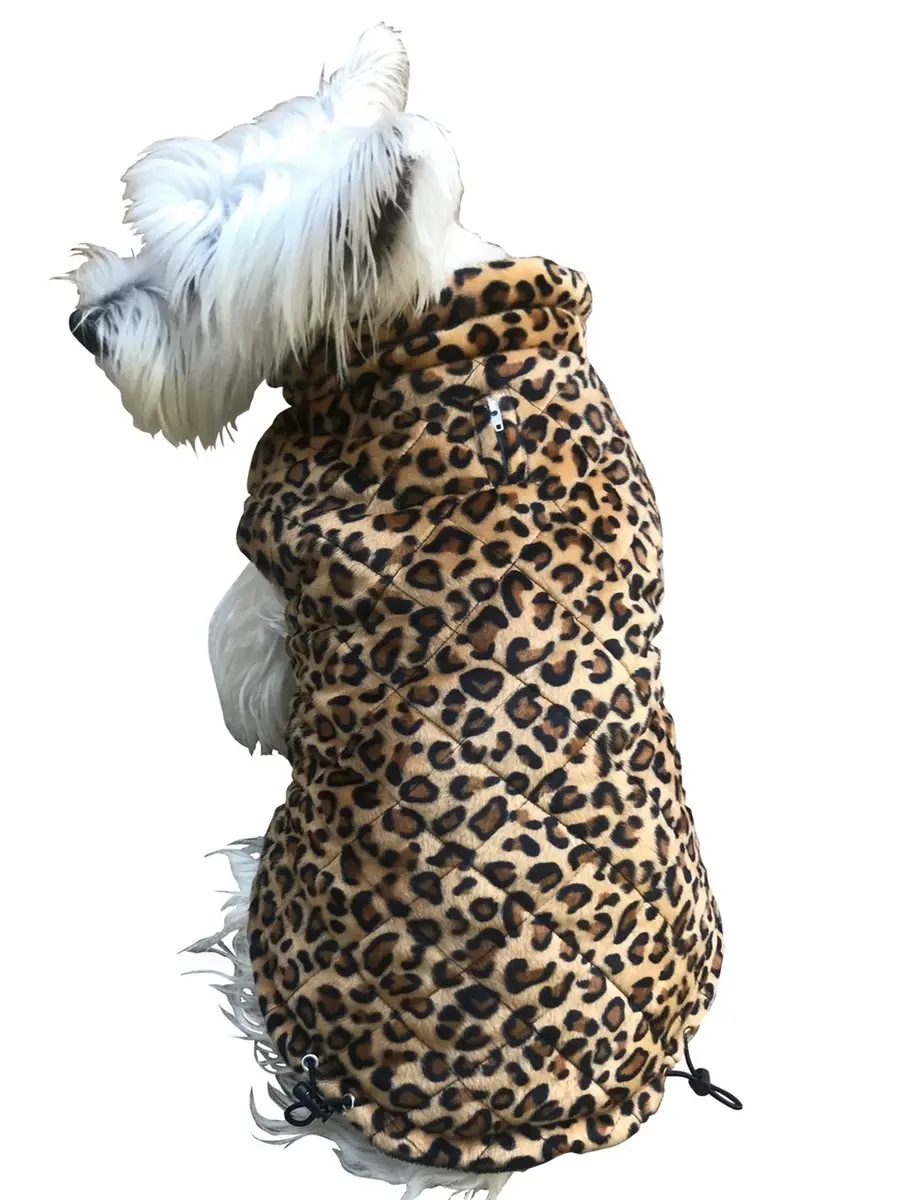 The Dog Squad | Leopard Quilted Puffer 1