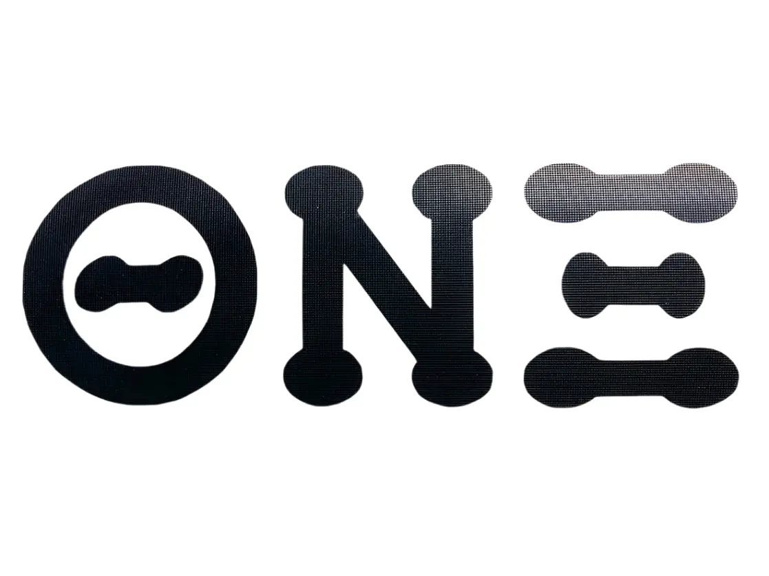 Theta Nu Xi Bubble Letter Vinyl Decal - Discontinued 1