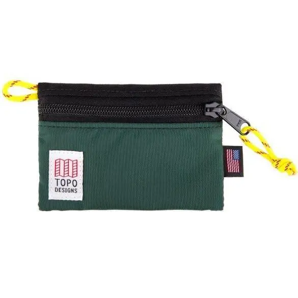 Topo Designs | Micro Accessory Bag In Black/Forest 1