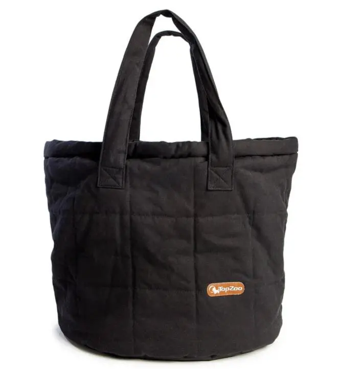 Oval Bed Dog Bag In Black 1
