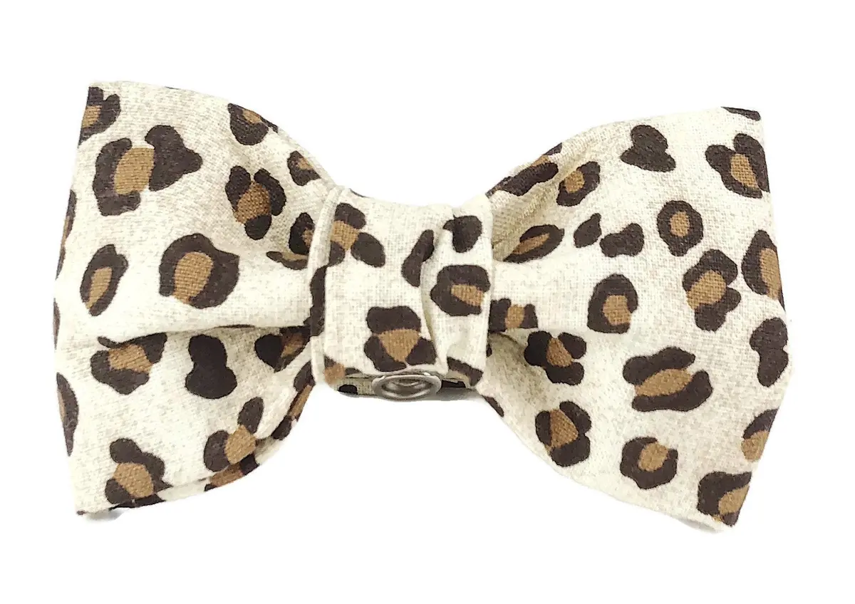 Trish Hampton | Leopard Bow Tie 1