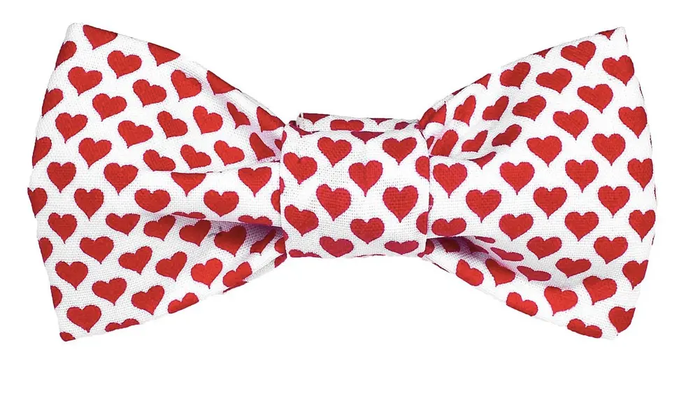 Trish Hampton | Red Hearts Bow Tie 1