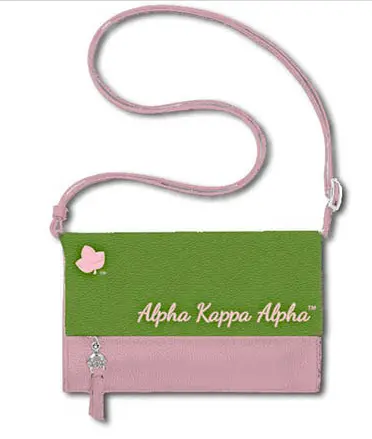 Alpha Kappa Alpha Faux Leather Crossbody 1