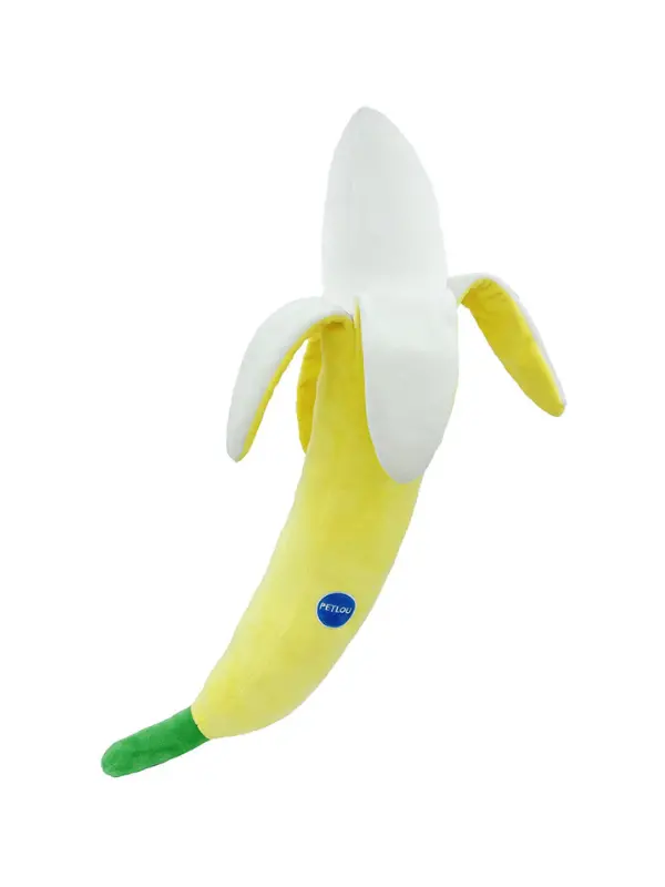 Big Banana Squeaky Plush Dog Toy (29") 1
