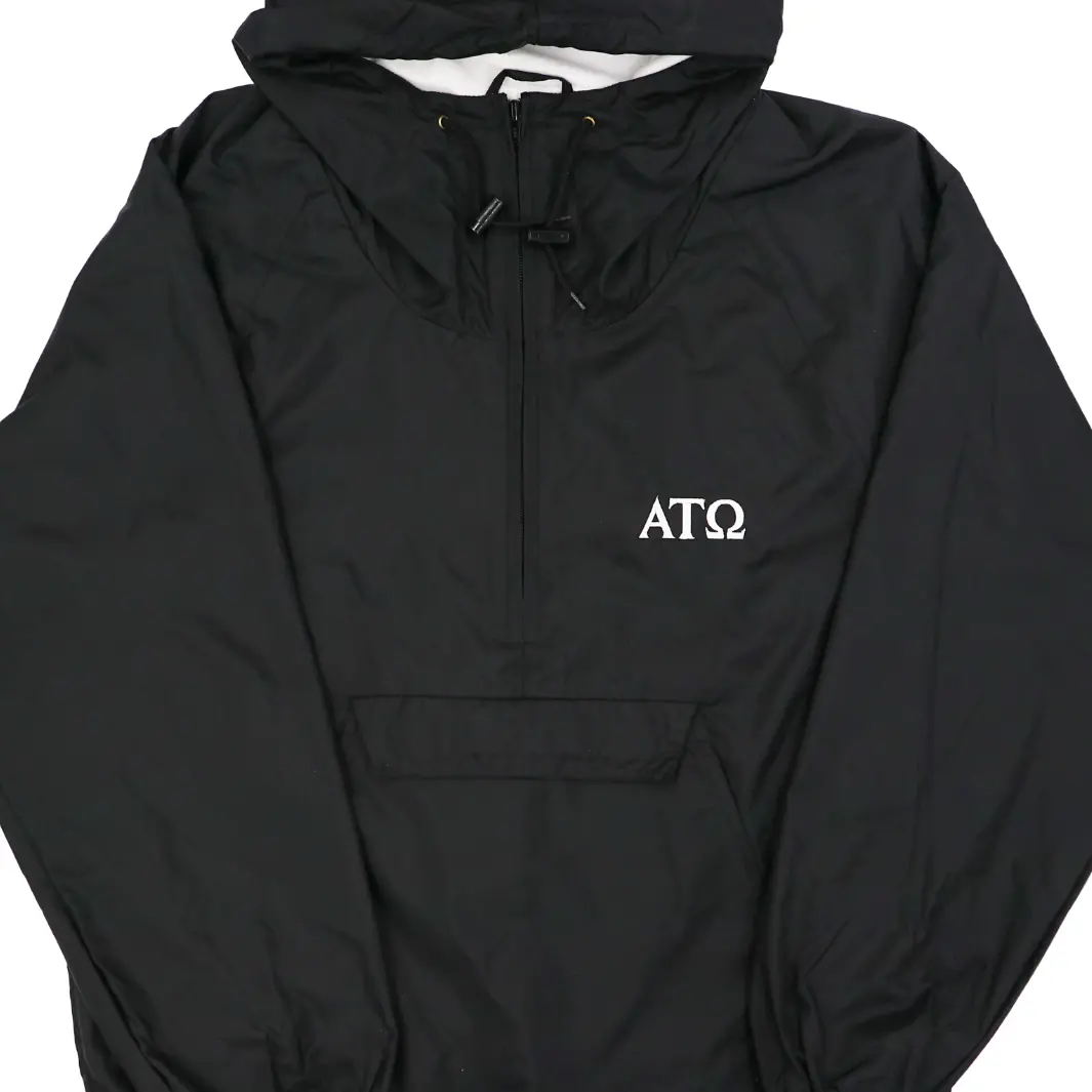 Alpha Tau Omega Solid Color Pullover Anorak 1