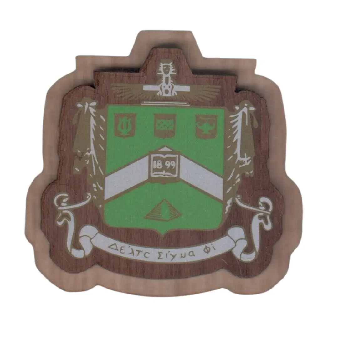 Delta Sigma Phi Large Wood Crest 1