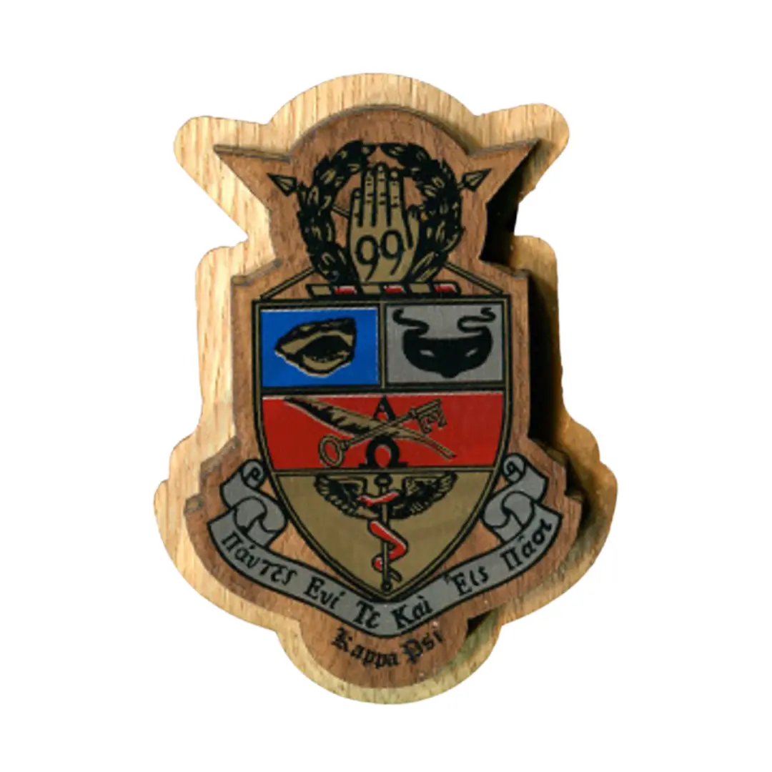 Kappa Psi Large Wood Crest 1