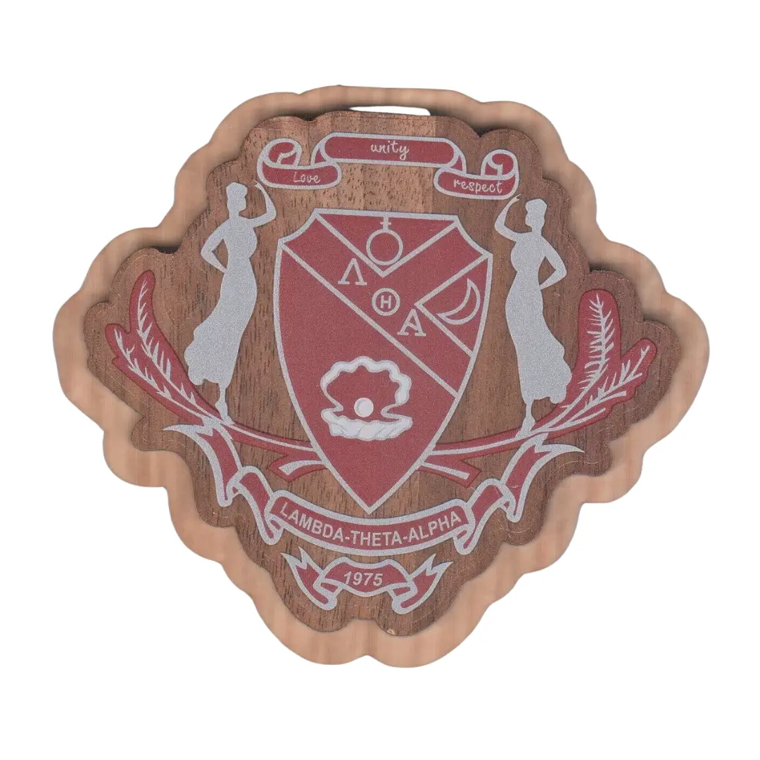 Lambda Theta Alpha Large Wood Crest 1