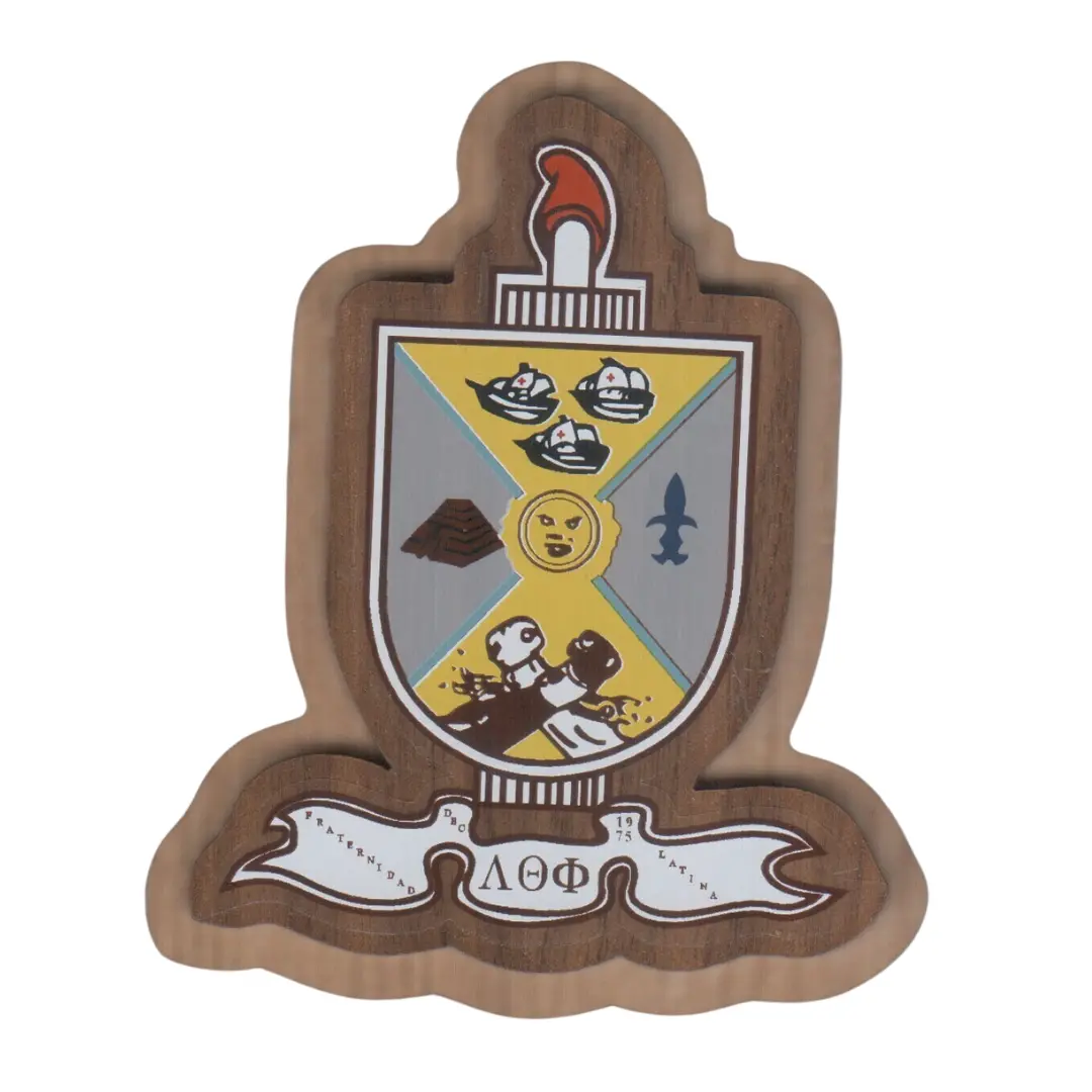Lambda Theta Phi Large Wood Crest 1