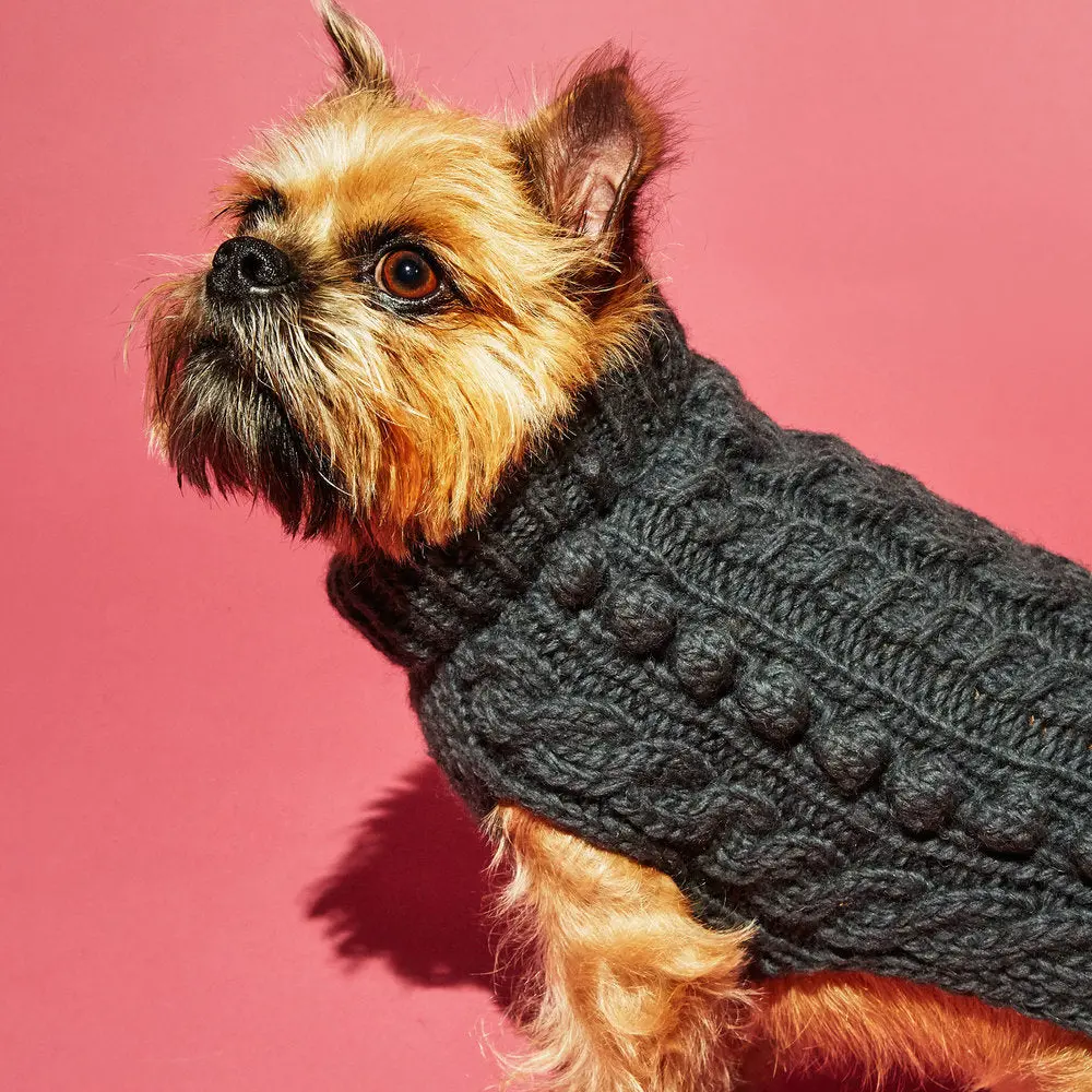 Ware Of The Dog | Cable Bobble Turtleneck In Grey 1
