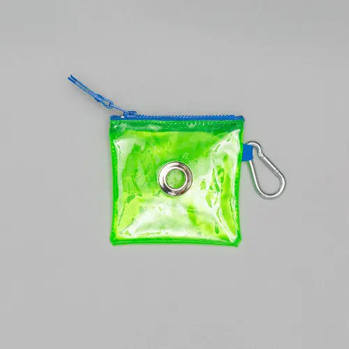 Ware Of The Dog I Neon Green Vinyl Pouch 1