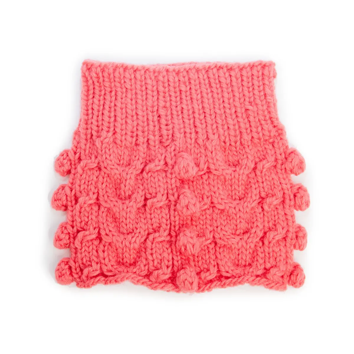 Ware Of The Dog | Bobble Turtleneck Scarf In Pink 1