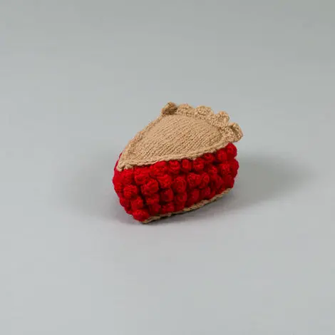 Ware Of The Dog | Hand Knit Cherry Pie Toy 1