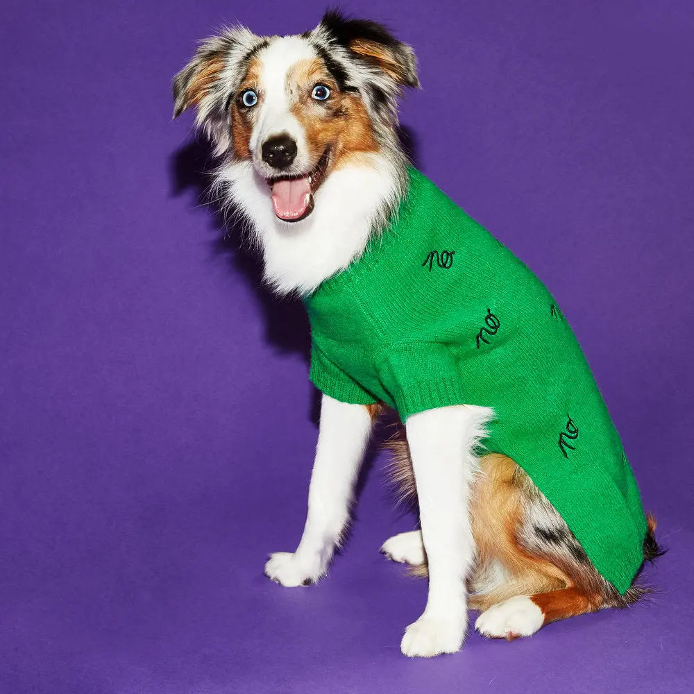 Ware Of The Dog | No Sweater In Green And Black 1