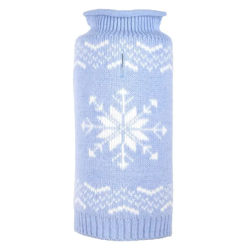 Worthy Dog | Snowflake Sweater In Icy Blue 1