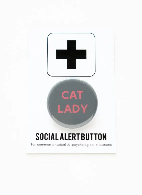 Word For Word | Cat Lady Button 1
