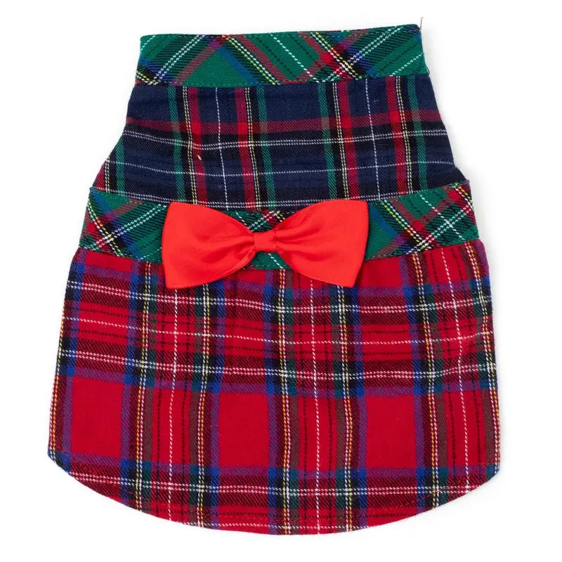 Worthy Dog | Coloblock Tartan Dress 1