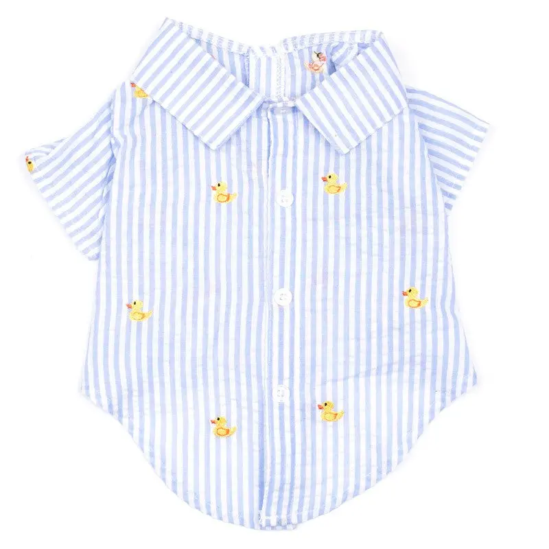 Rubber Duck Shirt In Light Blue Stripe 1