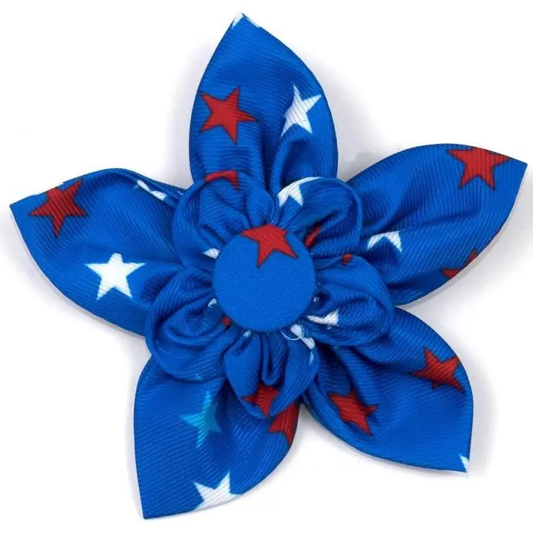 The Worthy Dog | Patriotic Stars Flower 1