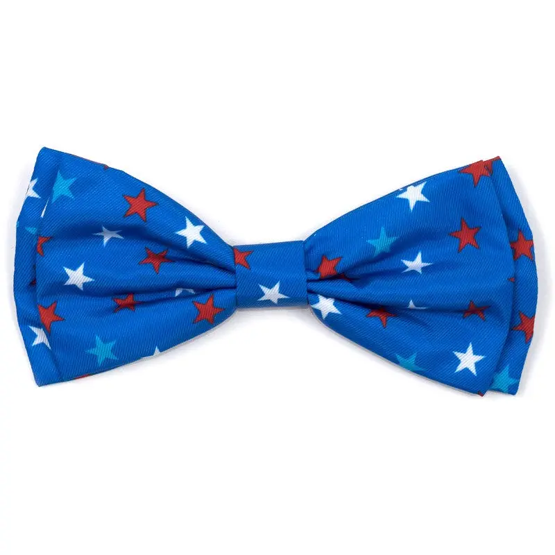 The Worthy Dog | Patriotic Stars Bow Tie 1