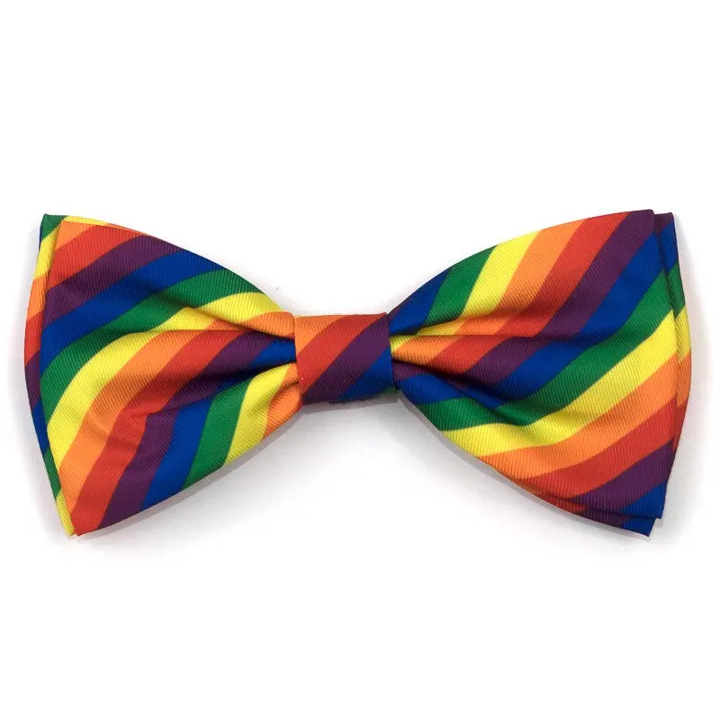 The Worthy Dog | Rainbow Bow Tie 1