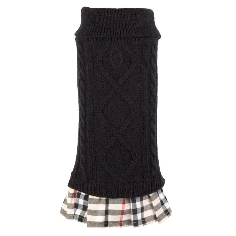 Worthy Dog | Turtleneck Dress In Black 1
