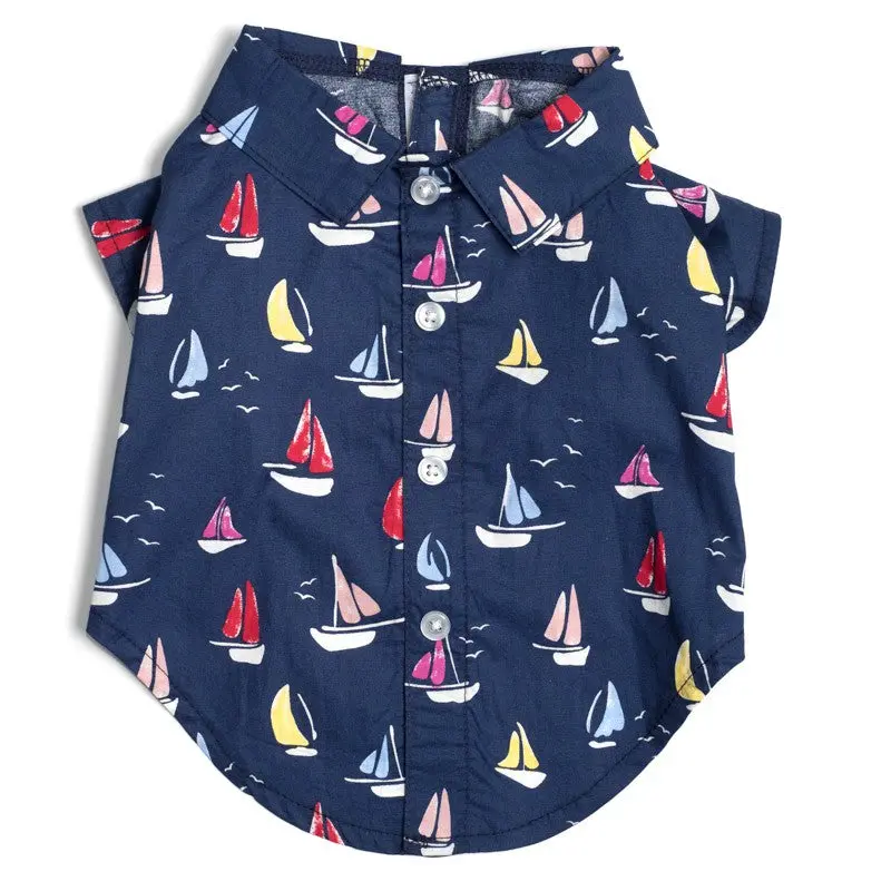 The Worthy Dog | Sailboats Shirt 1