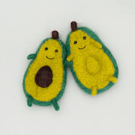 Ware Of The Dog | Boiled Wool Avocado Toy 1