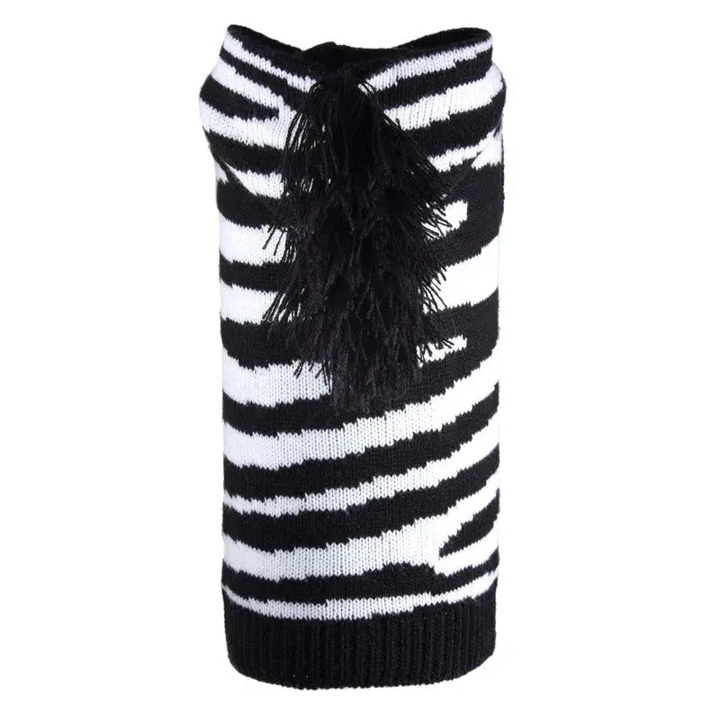 Worthy Dog | Zebra Hoodie Sweater 1