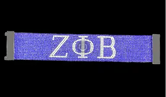 Zeta Phi Beta Austrian Crystal Bracelet With Magnet Closure 2