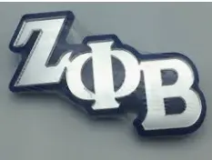 Zeta Phi Beta Lettered Pin 1