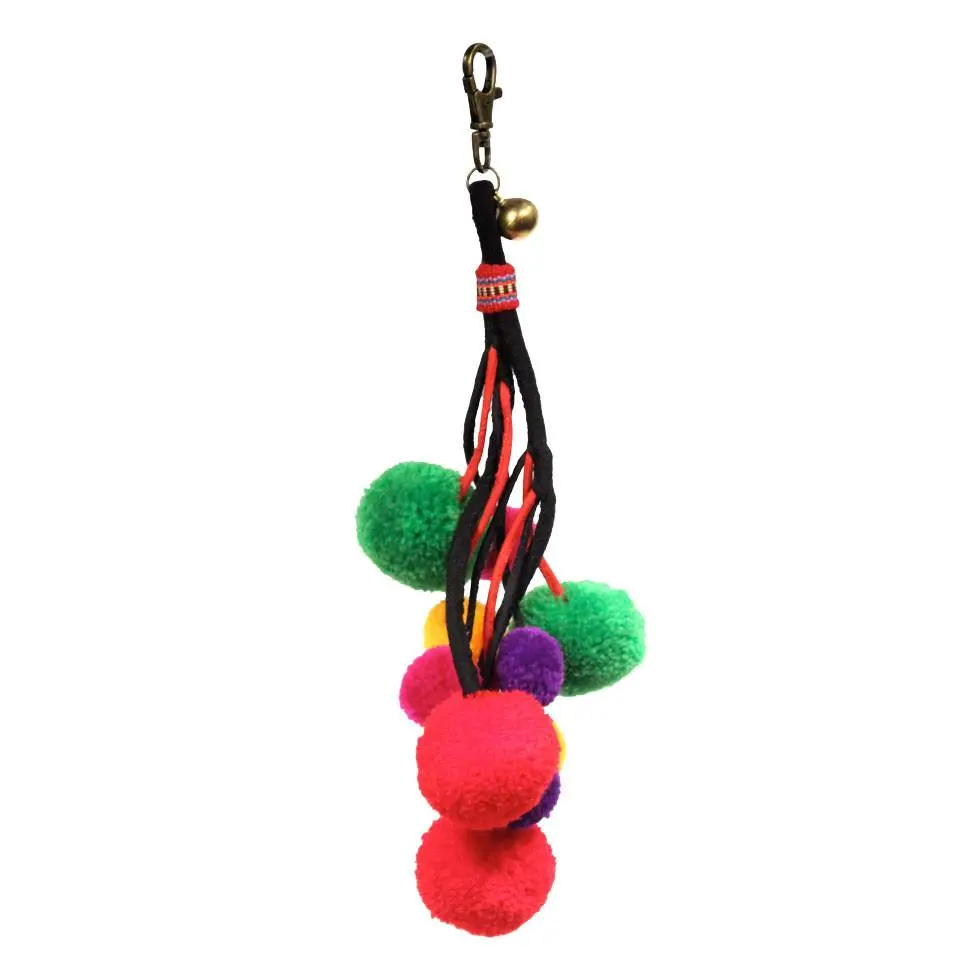 Zig Zag Asian Collection | Pom Pom Leash Charm 1