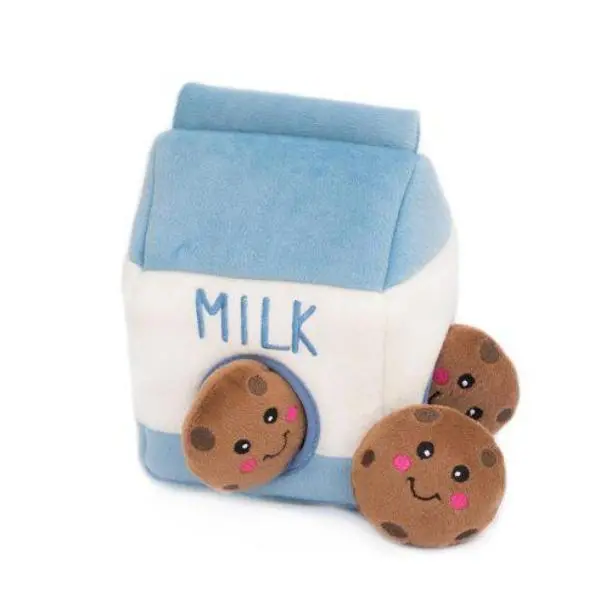 Zippy Paws | Milk & Cookies Interactive Plush Toy 1